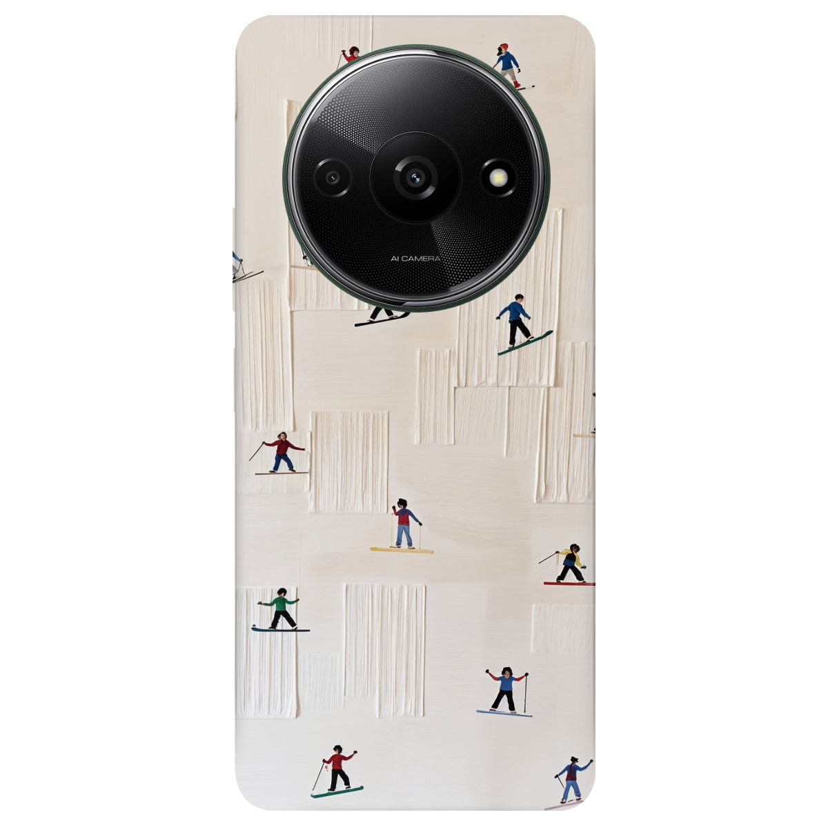 Чехол для Xiaomi Redmi A3 прозрачный Skiing Dreams - фото 1 Чехол для Xiaomi Redmi A3 прозрачный Skiing Dreams - фото 1 - Чехлы для телефонов