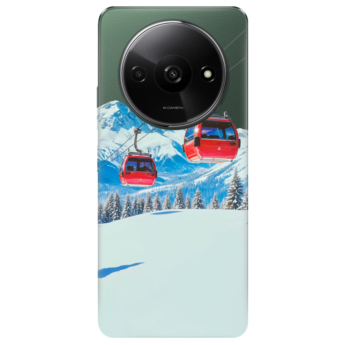 Чехол для Xiaomi Redmi A3 прозрачный Над схилами - фото 1 - Чехлы для телефонов