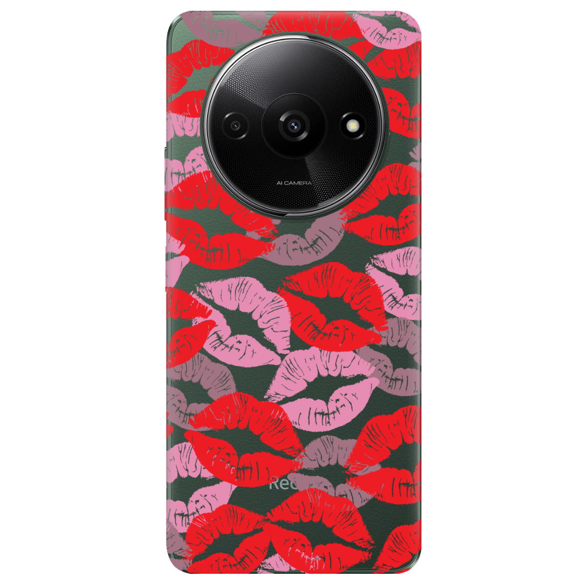 Чохол для Xiaomi Redmi A3 прозорий Поцілунки - фото 1 - Чохли для телефонів