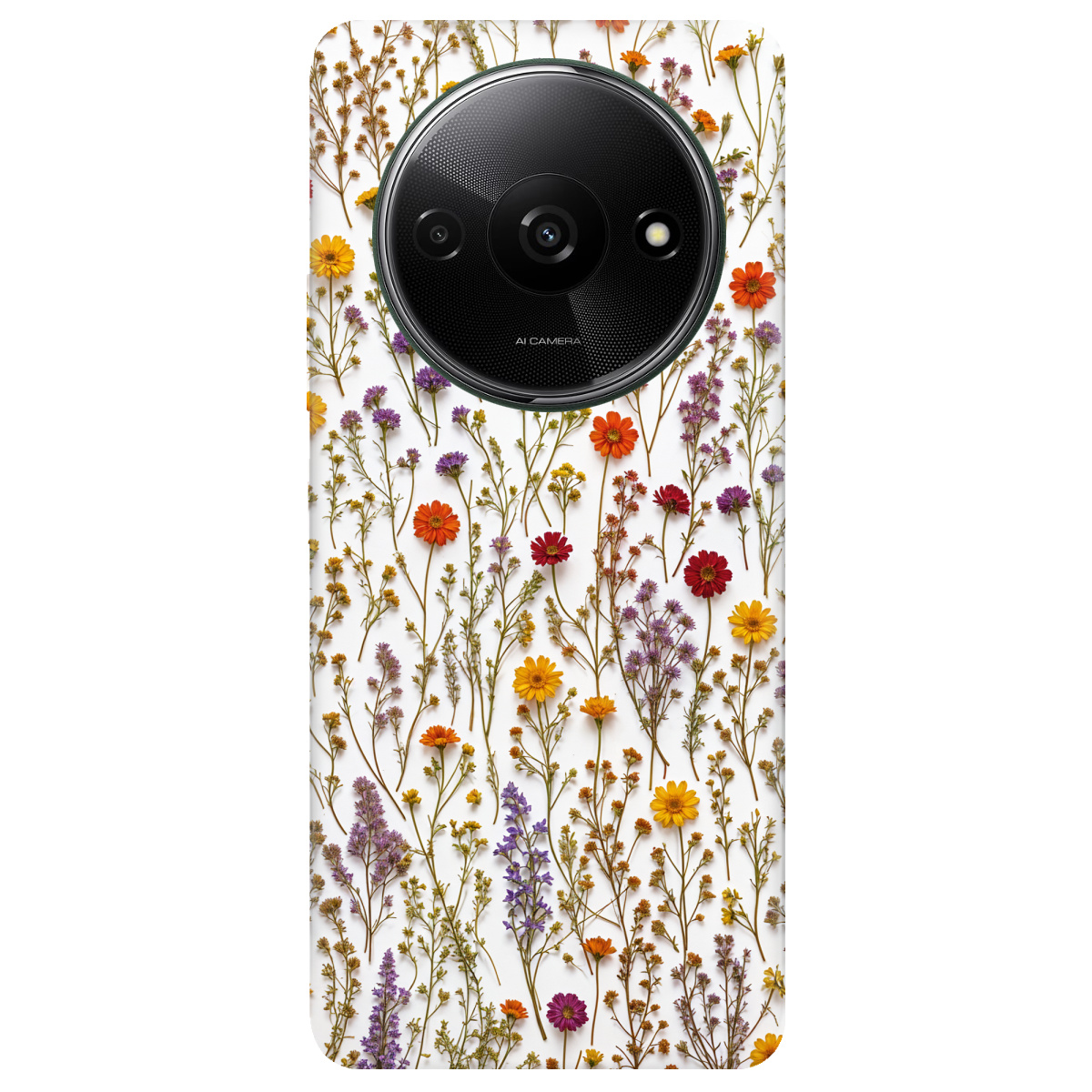 Чохол для Xiaomi Redmi A3 прозорий Квіткова галявина - фото 1 - Чохли для телефонів