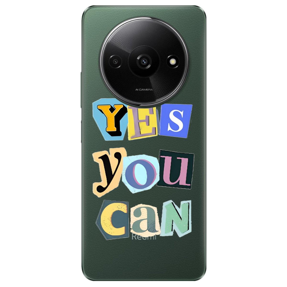 Чохол для Xiaomi Redmi A3 прозорий Yes you can - фото 1 - Чохли для телефонів