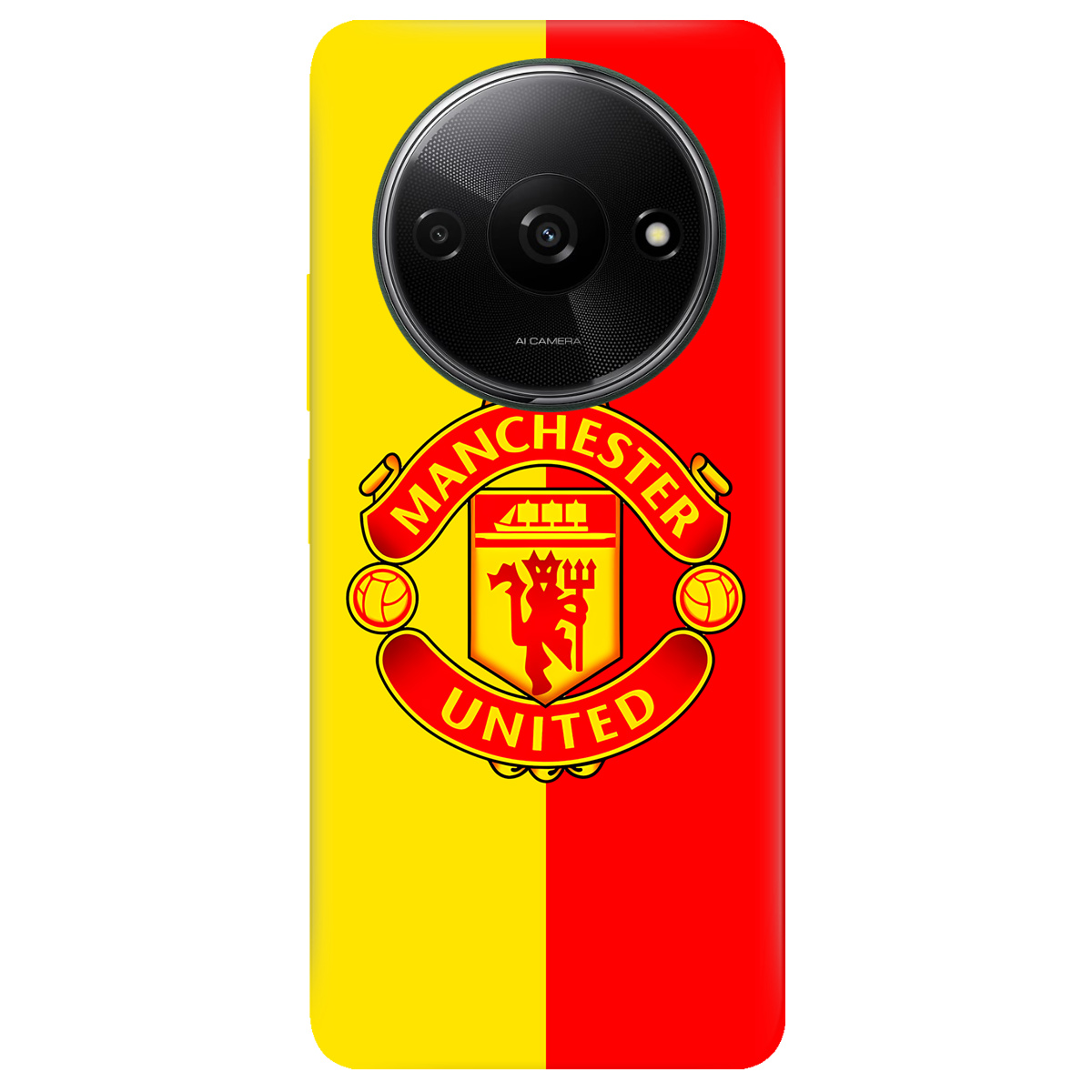 Чехол для Xiaomi Redmi A3 прозрачный Manchester United - фото 1 - Чехлы для телефонов
