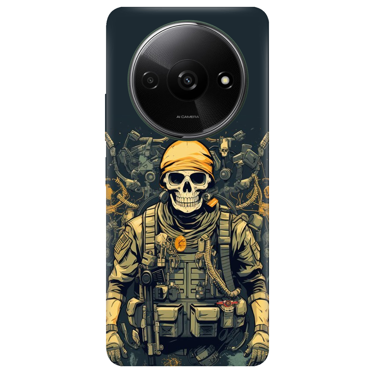 Чехол для Xiaomi Redmi A3 прозрачный Душа бійця - фото 1 - Чехлы для телефонов