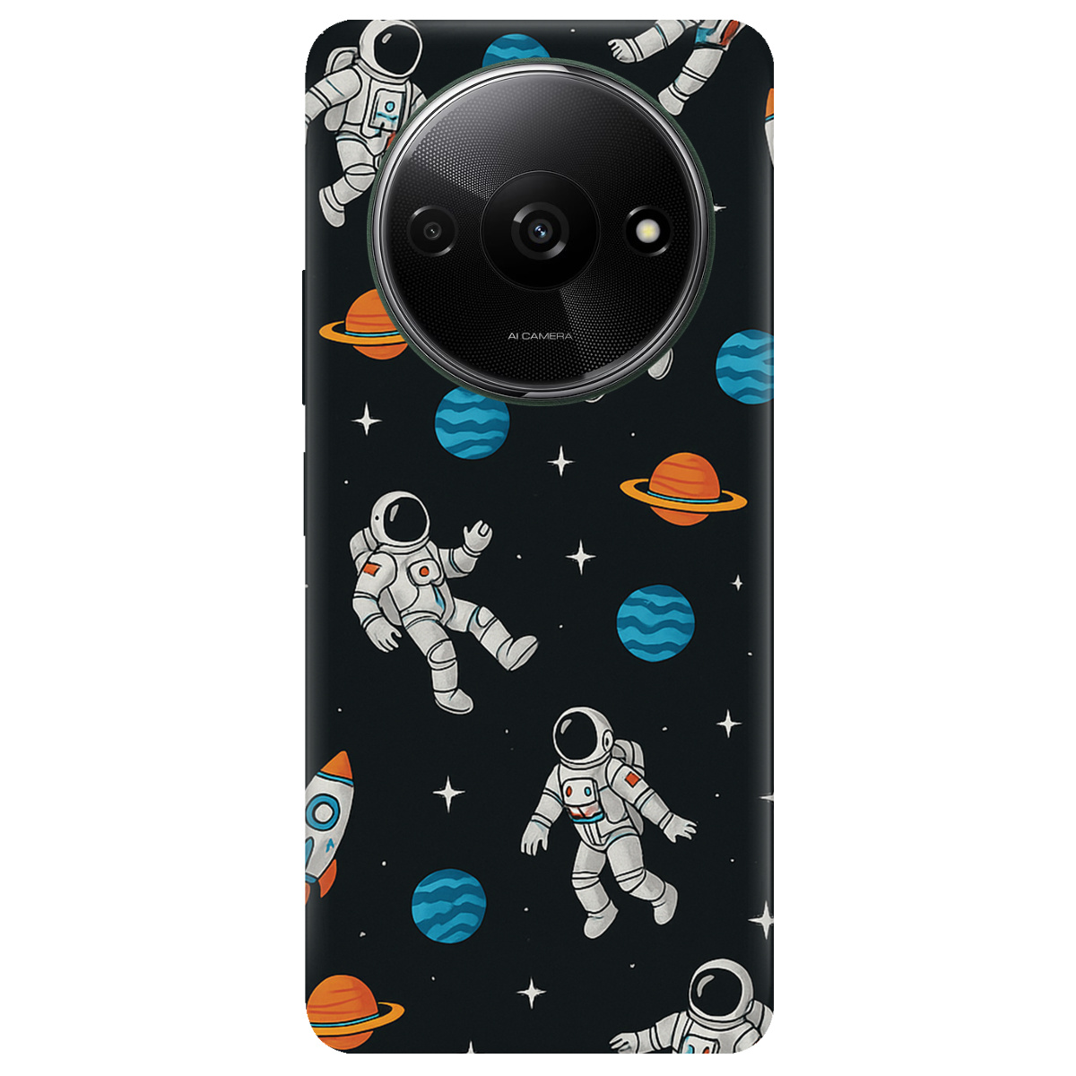 Чехол для Xiaomi Redmi A3 прозрачный Космический вайб - фото 1 - Чехлы для телефонов