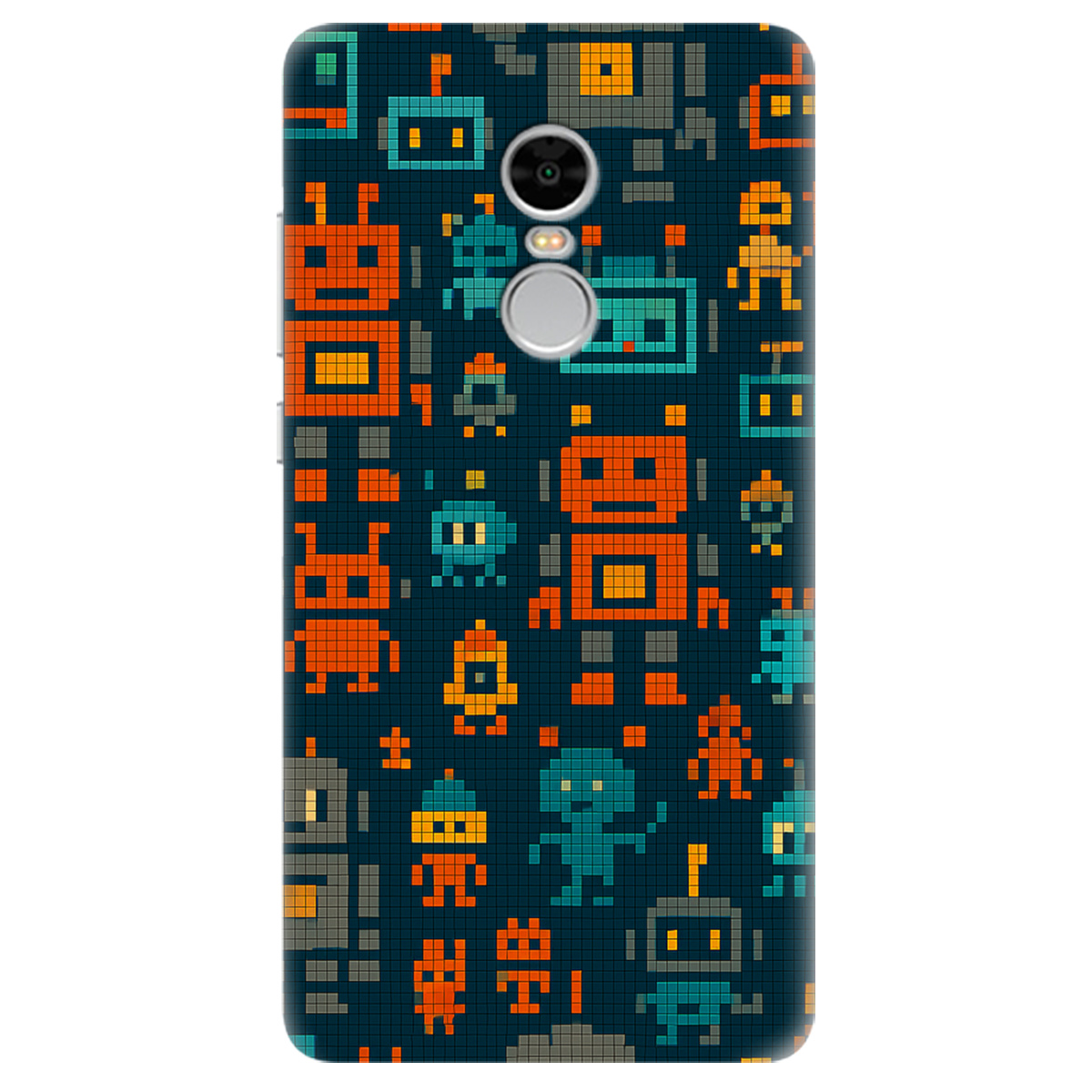 Чохол для Xiaomi Redmi Note 4 Піксельні роботи - фото 1 Чохол для Xiaomi Redmi Note 4 Піксельні роботи - фото 1 - Чохли для телефонів