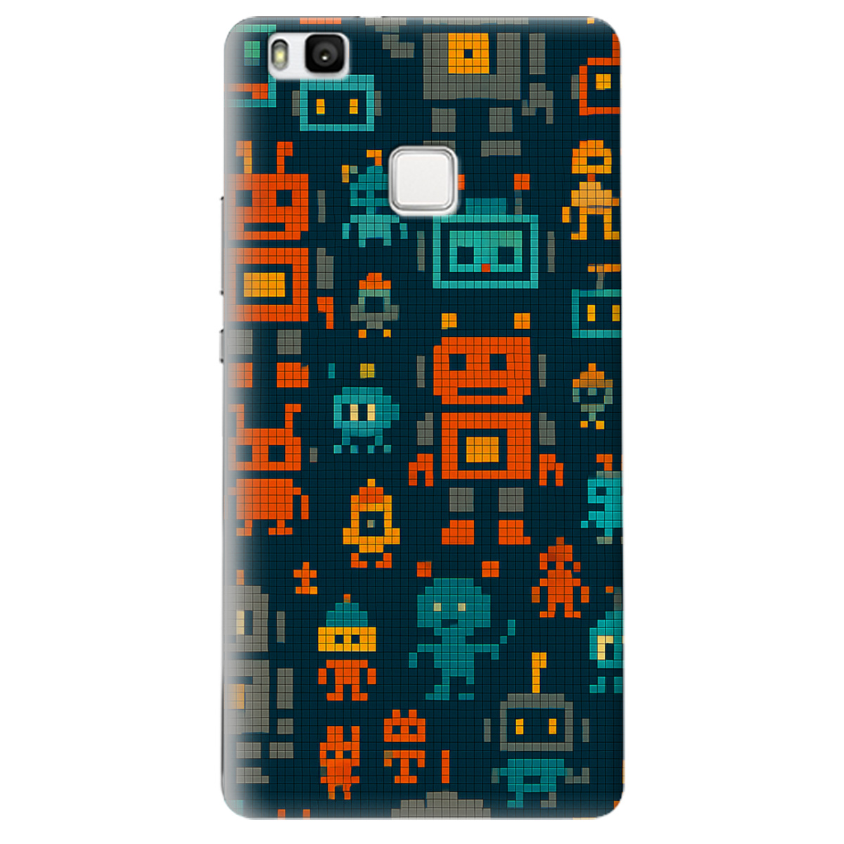 Чохол для Huawei P9 Lite Піксельні роботи - фото 1 - Чохли для телефонів