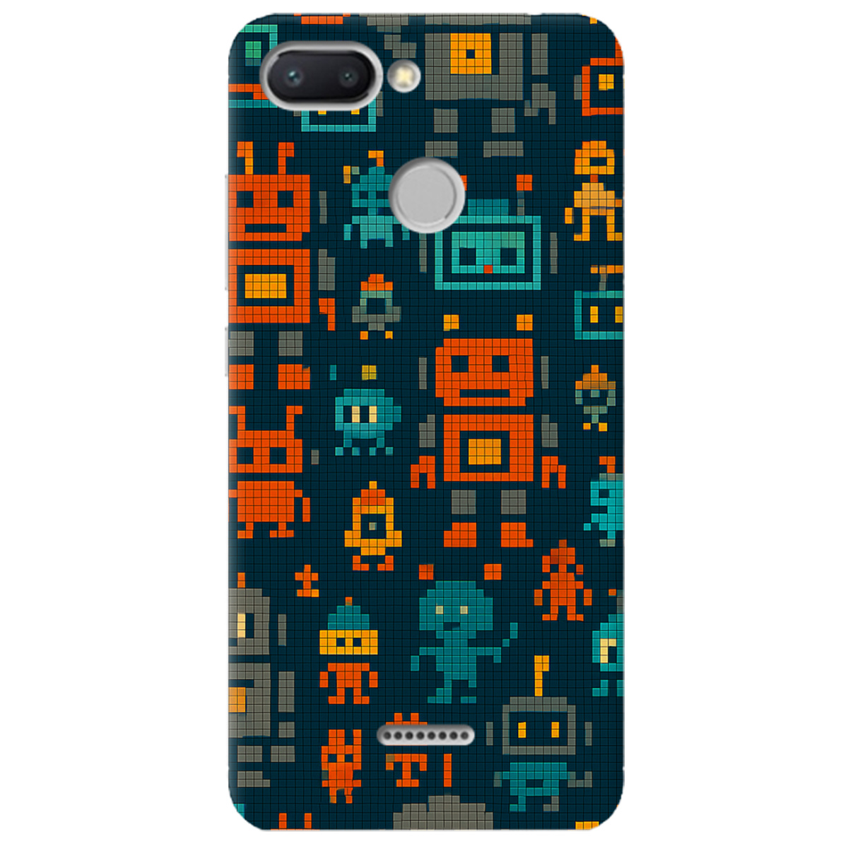 Чохол для Xiaomi Redmi 6 Піксельні роботи - фото 1 - Чохли для телефонів