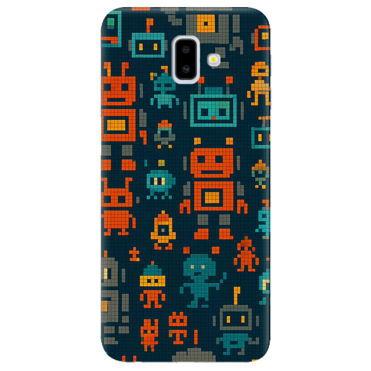 Чохол для Samsung Galaxy J6 Plus 2018 Піксельні роботи - фото 1 - Чохли для телефонів