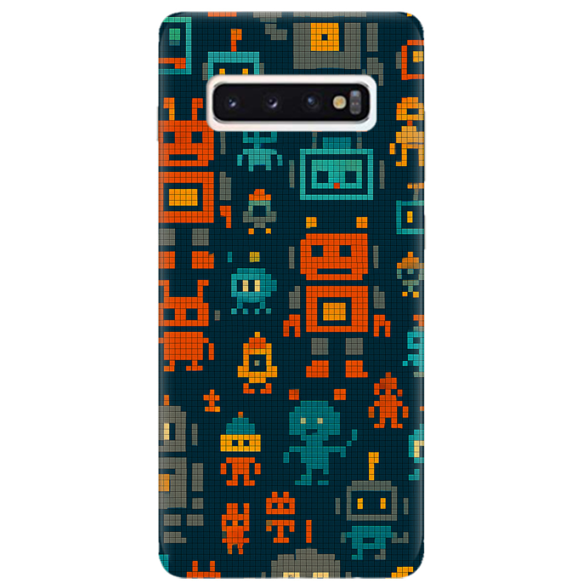 Чохол для Samsung Galaxy S10 Піксельні роботи - фото 1 - Чохли для телефонів