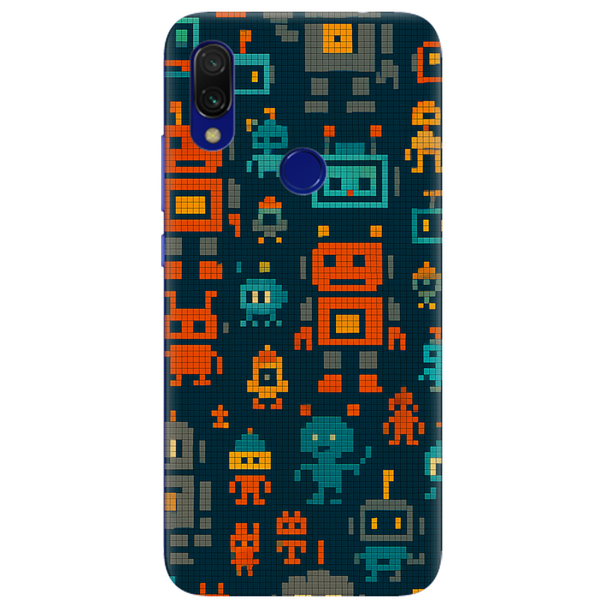 Чехол для Xiaomi Redmi 7 Пиксельные работы - фото 1 Чехол для Xiaomi Redmi 7 Пиксельные работы - фото 1 - Чехлы для телефонов