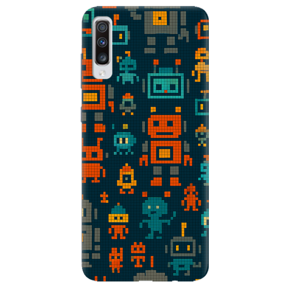 Чехол для Samsung Galaxy A70 Пиксельные работы - фото 1 Чехол для Samsung Galaxy A70 Пиксельные работы - фото 1 - Чехлы для телефонов