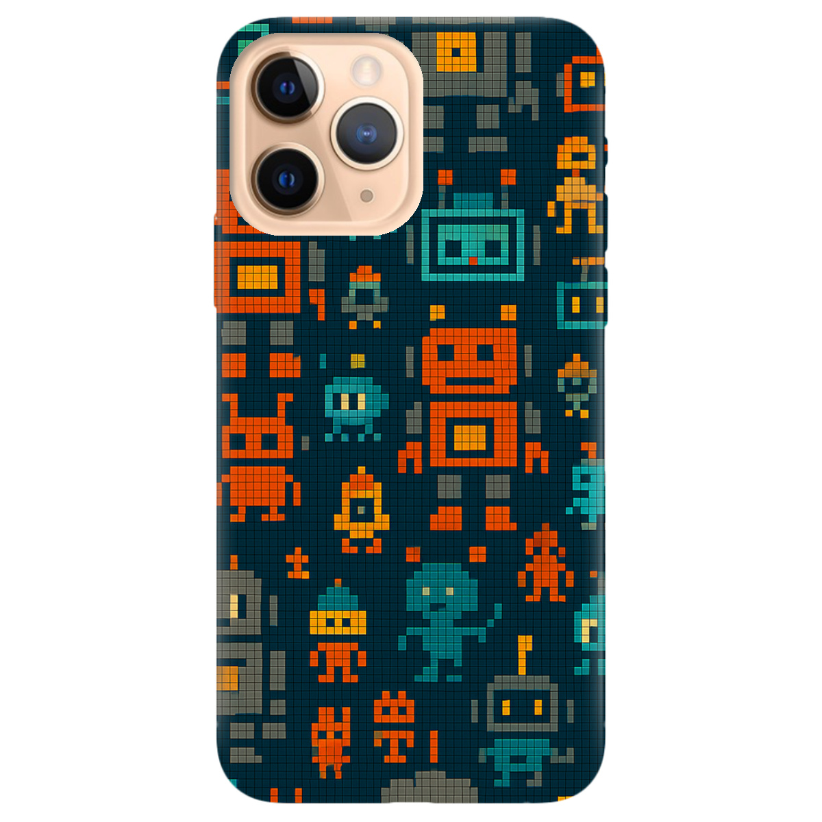 Чохол для Apple iPhone 11 Pro Піксельні роботи - фото 1 - Чохли для телефонів