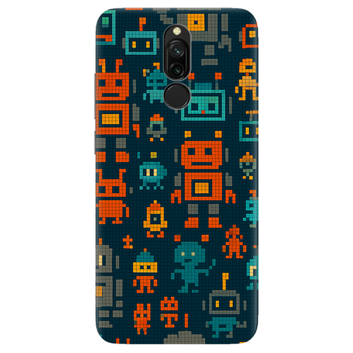 Чохол для Xiaomi Redmi 8 Піксельні роботи - фото 1 - Чохли для телефонів