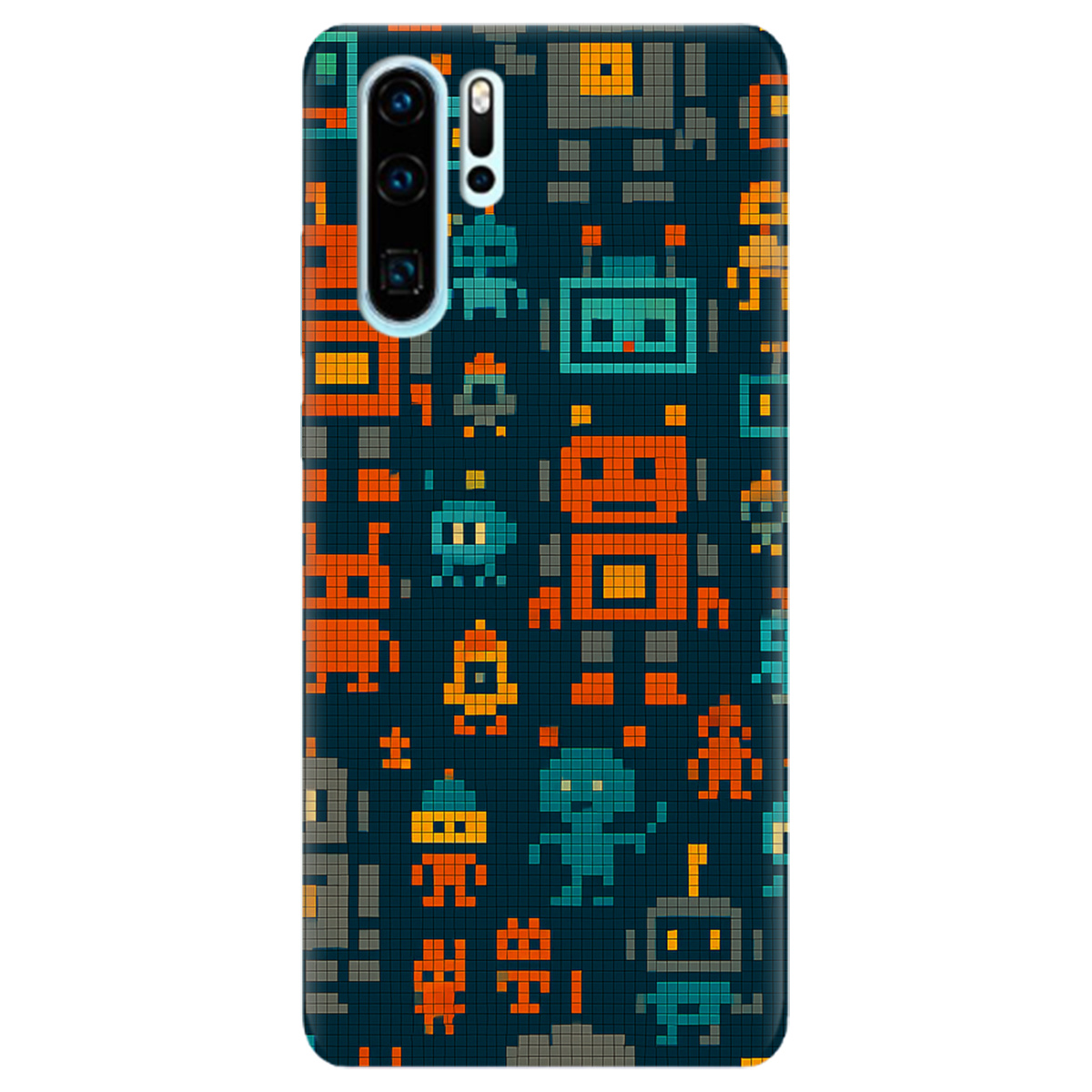 Чохол для Huawei P30 Pro Піксельні роботи - фото 1 - Чохли для телефонів
