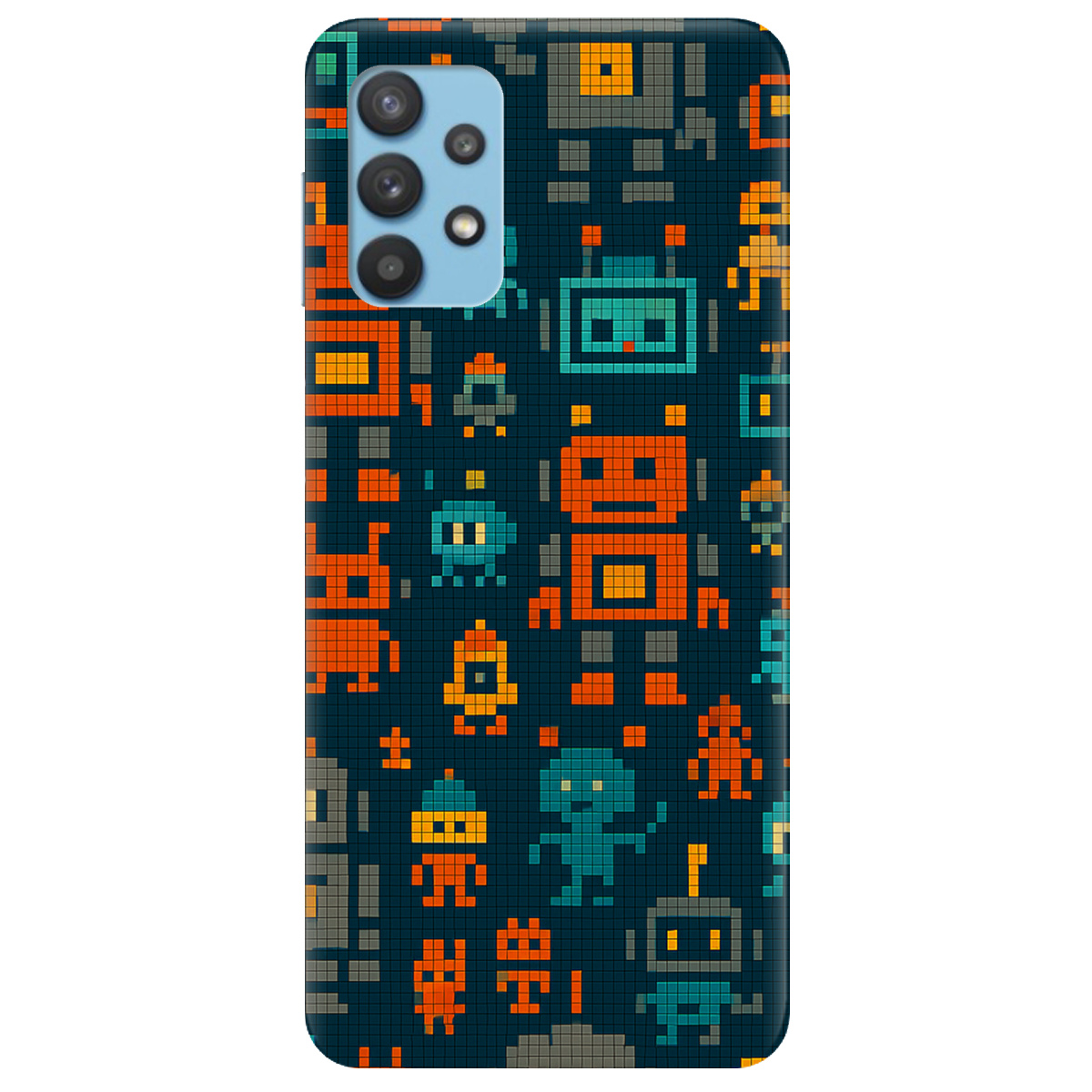 Чохол для Samsung Galaxy A32 4G Піксельні роботи - фото 1 Чохол для Samsung Galaxy A32 4G Піксельні роботи - фото 1 - Чохли для телефонів