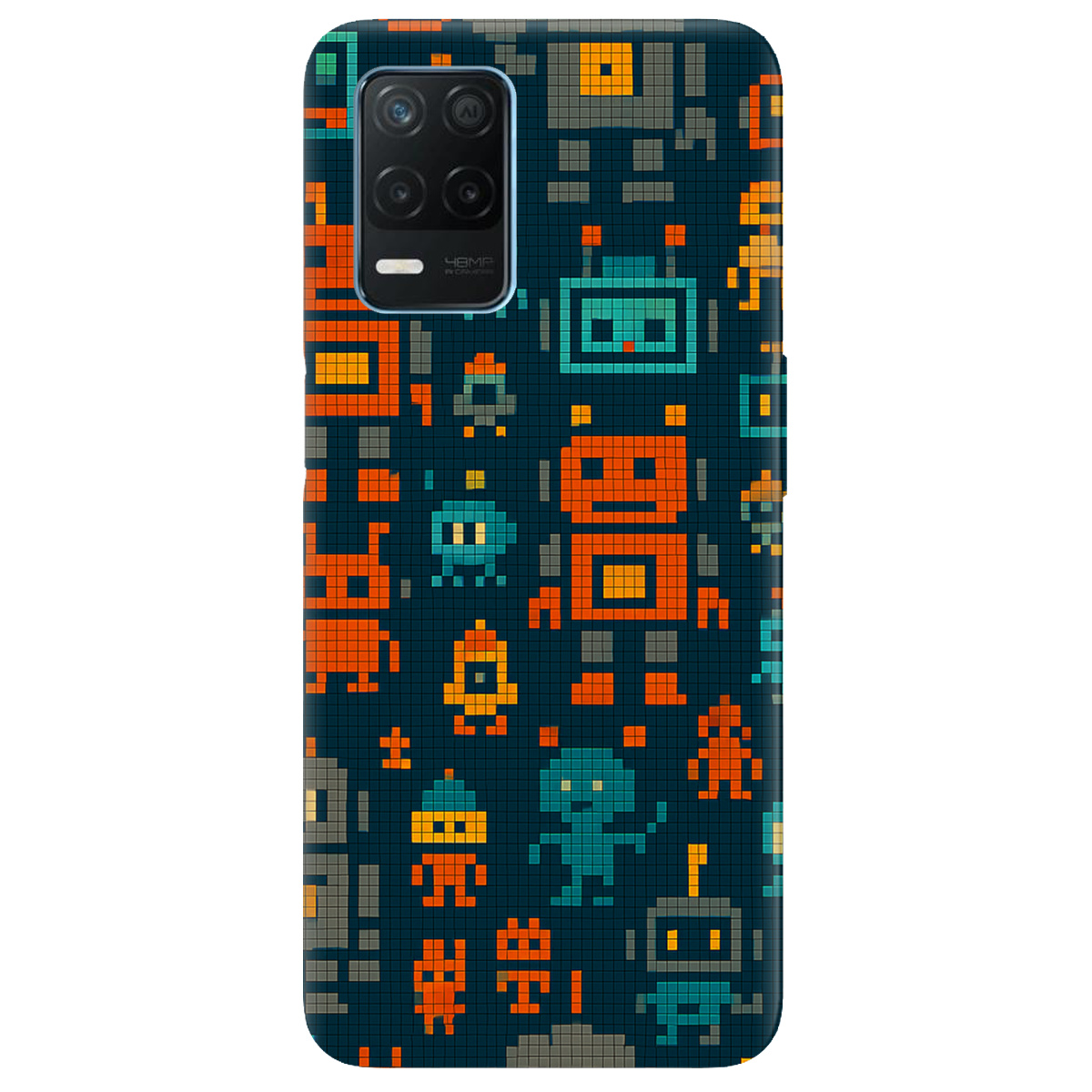 Чехол для Realme 8 4G Пиксельные работы - фото 1 - Чехлы для телефонов