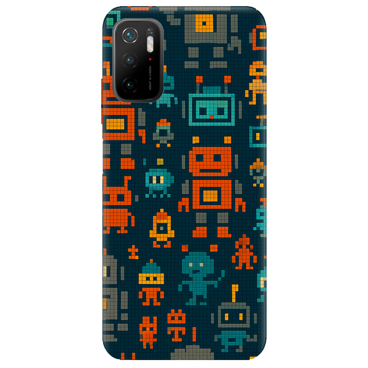 Чехол для Xiaomi Redmi Note 10 5G Пиксельные работы - фото 1 - Чехлы для телефонов