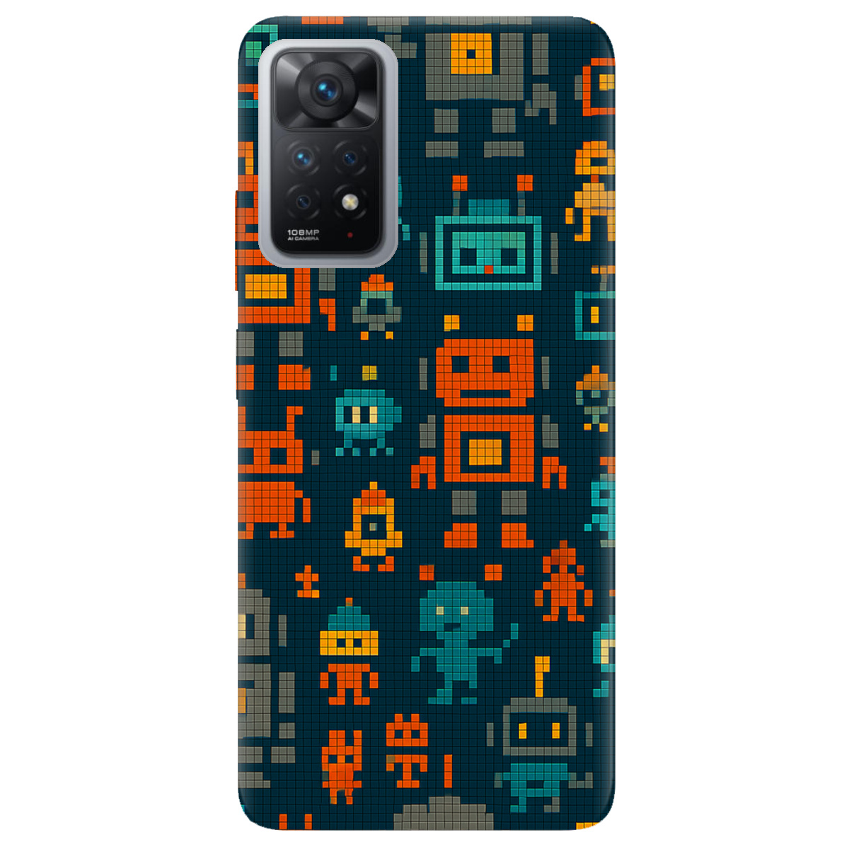 Чехол для Xiaomi Redmi Note 11 Pro Пиксельные работы - фото 1 - Чехлы для телефонов