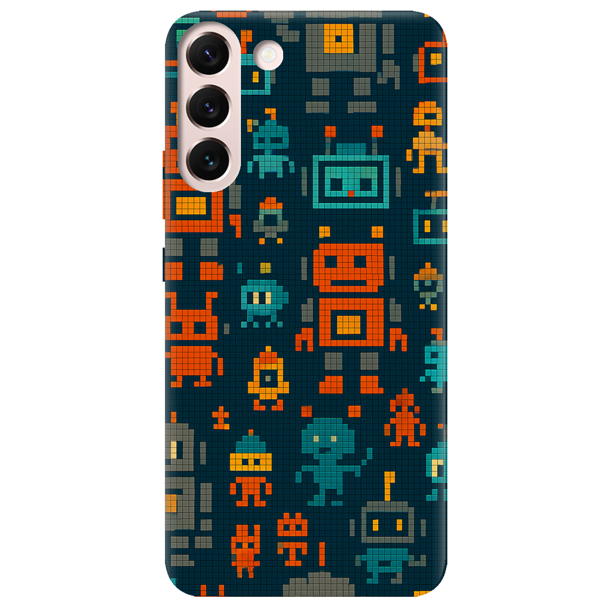 Чохол для Samsung Galaxy S22 Plus Піксельні роботи - фото 1 - Чохли для телефонів