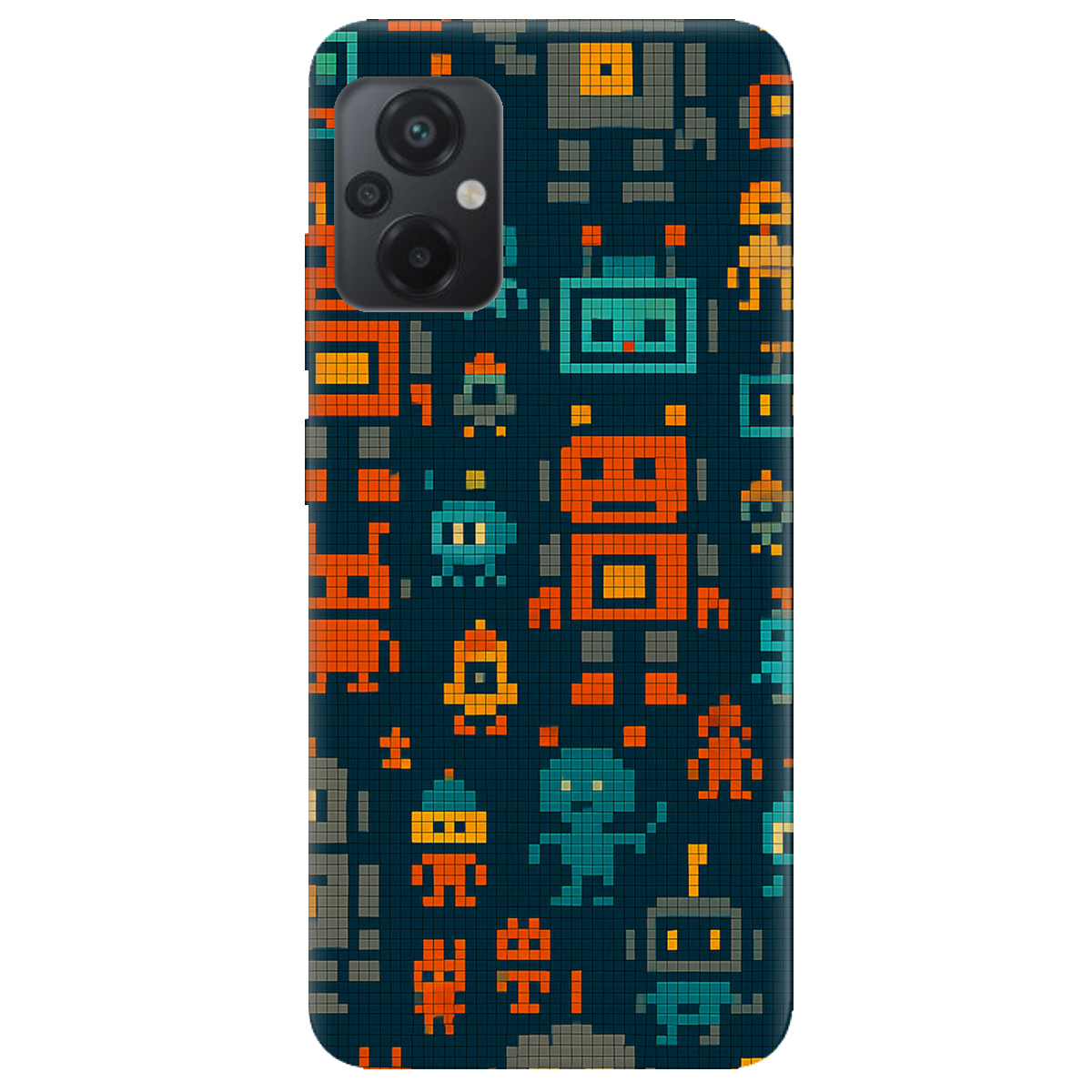 Чехол для Xiaomi Poco M5 Пиксельные работы - фото 1 - Чехлы для телефонов
