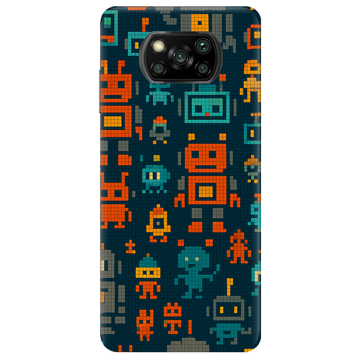 Чехол для Xiaomi Poco X3 Pro Пиксельные работы - фото 1 - Чехлы для телефонов