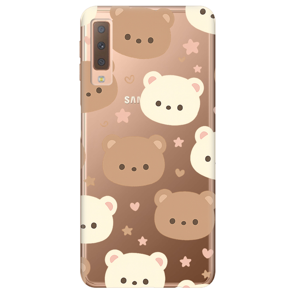 Чохол для Samsung Galaxy A7 2018 Плюшеві ведмедики - фото 1 - Чохли для телефонів