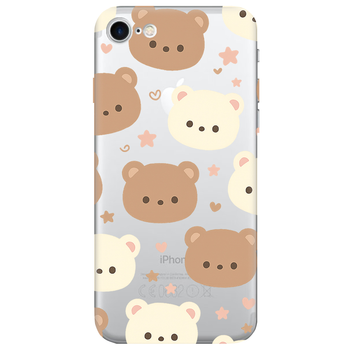 Чехол для Apple iPhone SE 2020 Плюшевые мишки - фото 1 - Чехлы для телефонов
