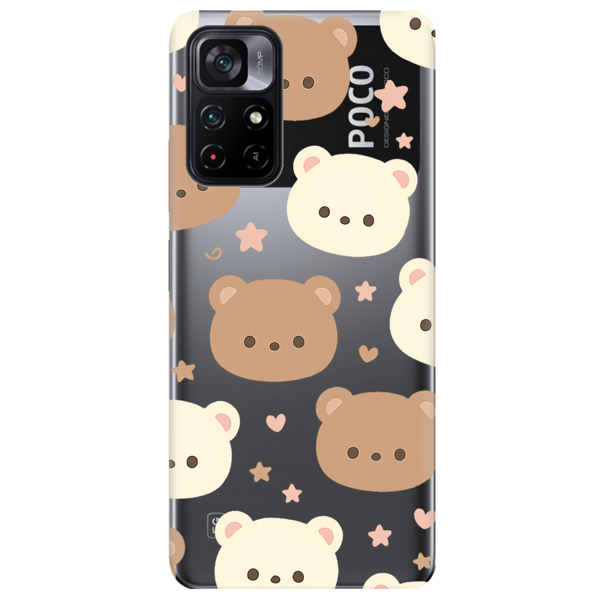 Чехол для Xiaomi Poco M4 Pro 5G Плюшевые мишки - фото 1 - Чехлы для телефонов