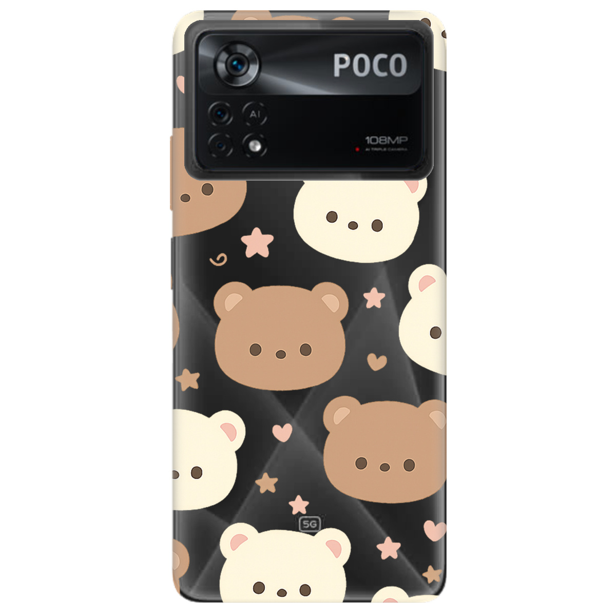 Чохол для Xiaomi Poco X4 Pro 5G Плюшеві ведмедики - фото 1 Чохол для Xiaomi Poco X4 Pro 5G Плюшеві ведмедики - фото 1 - Чохли для телефонів