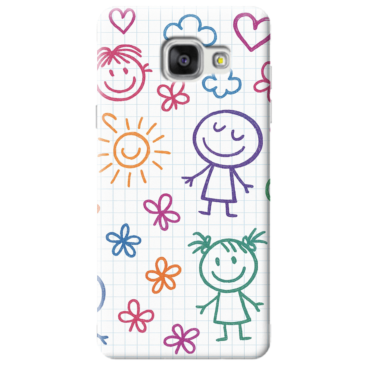 Чохол для Samsung Galaxy A5 2016 Малюнки в зошиті - фото 1 - Чохли для телефонів