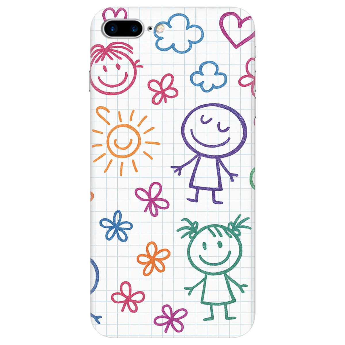 Чохол для Apple iPhone 7 Plus Малюнки в зошиті - фото 1 - Чохли для телефонів