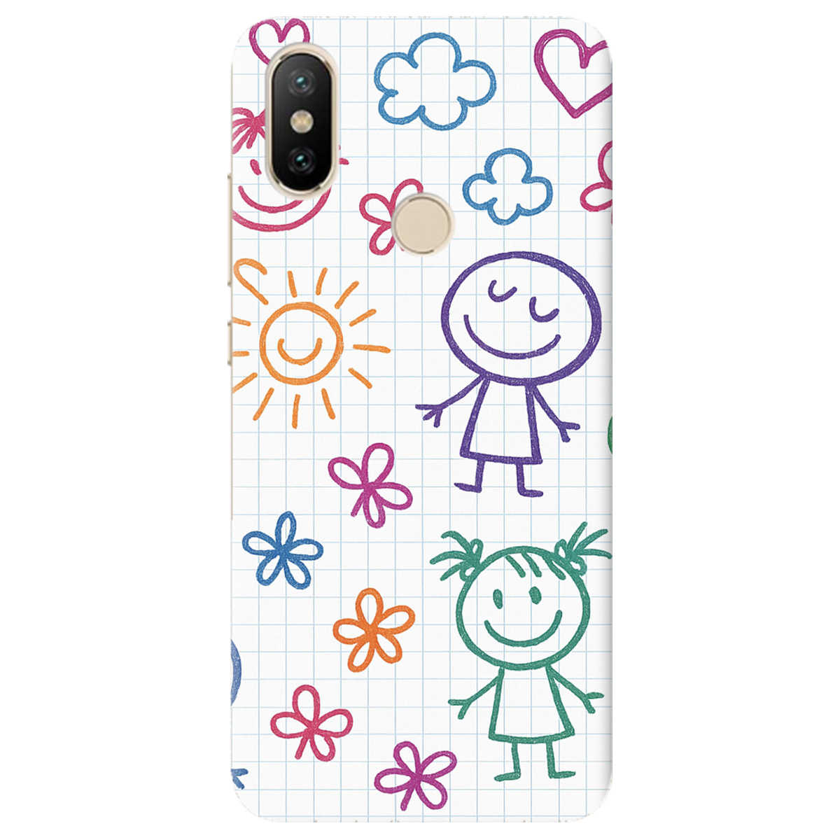Чохол для Xiaomi Mi A2 Mi 6X Малюнки в зошиті - фото 1 - Чохли для телефонів