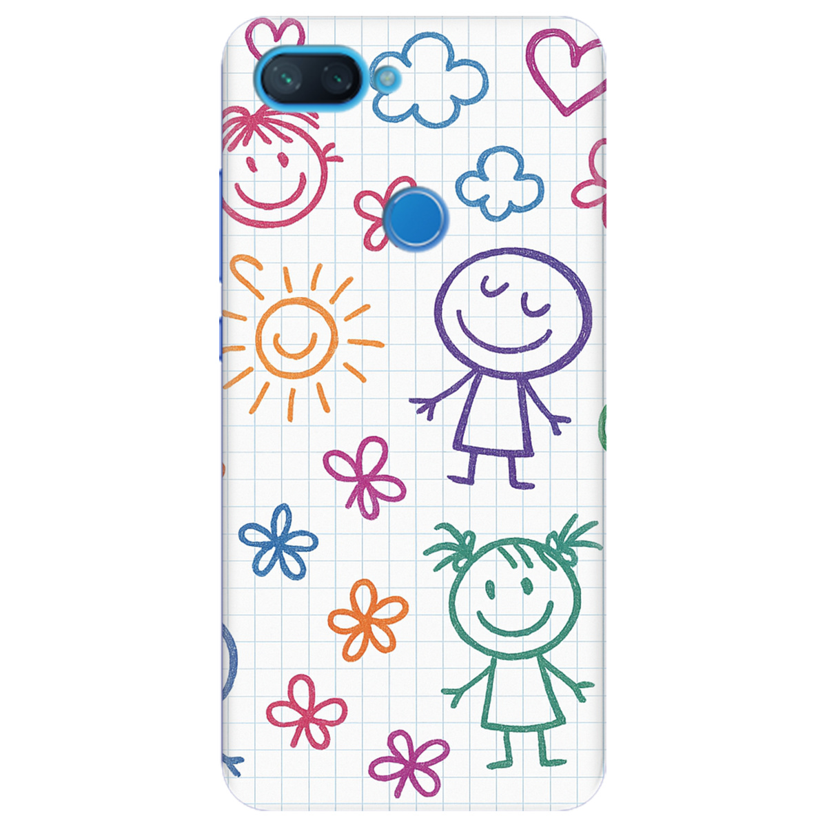 Чохол для Xiaomi Mi 8 Lite Малюнки в зошиті - фото 1 - Чохли для телефонів