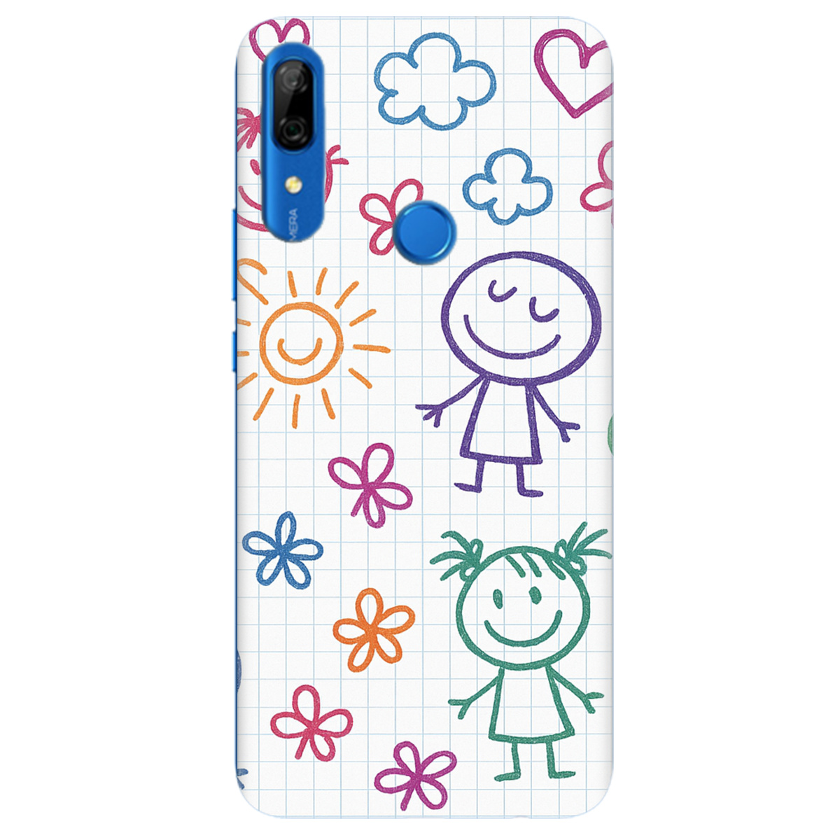 Чохол для Huawei P Smart Z Малюнки в зошиті - фото 1 Чохол для Huawei P Smart Z Малюнки в зошиті - фото 1 - Чохли для телефонів