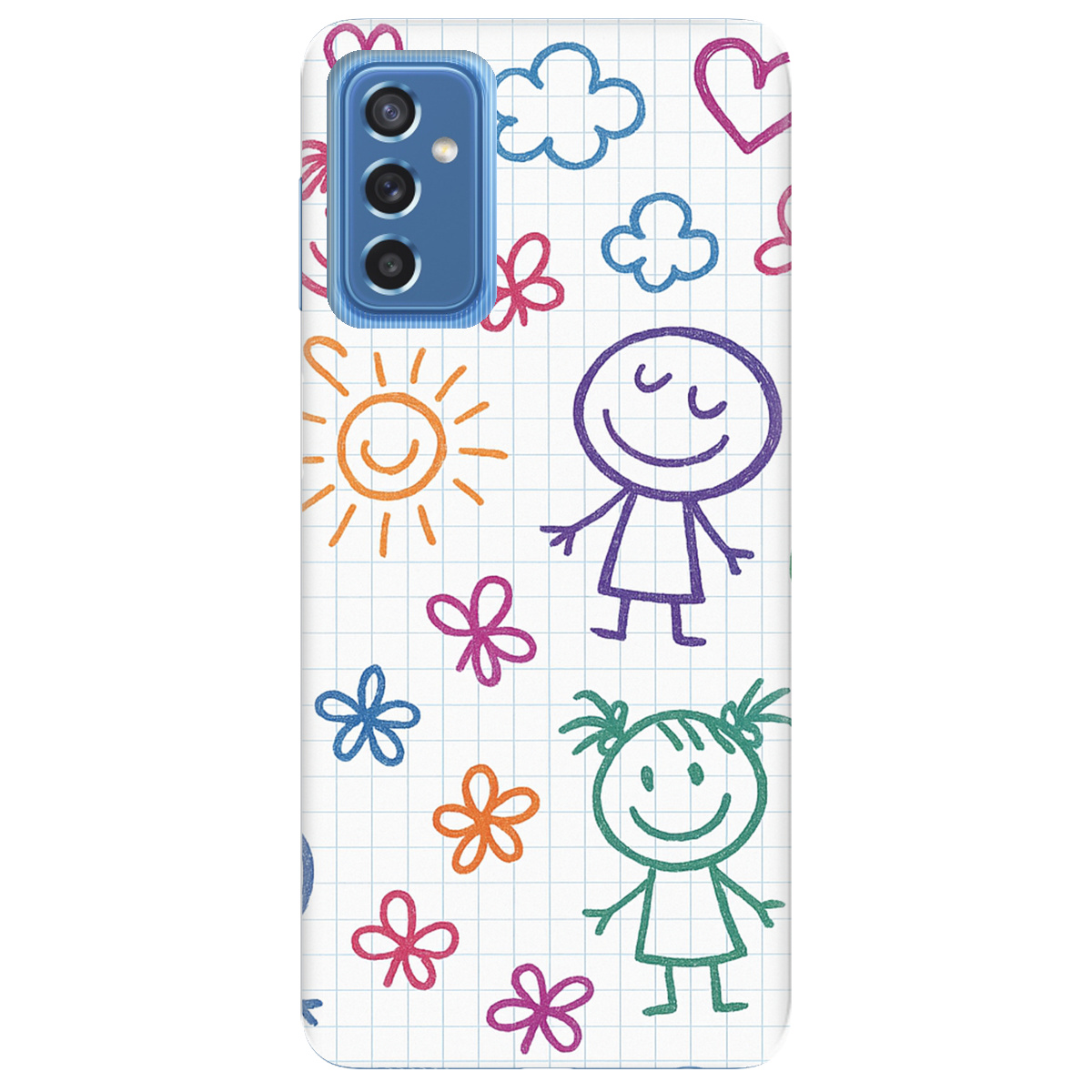 Чохол для Samsung Galaxy M52 Малюнки в зошиті - фото 1 - Чохли для телефонів