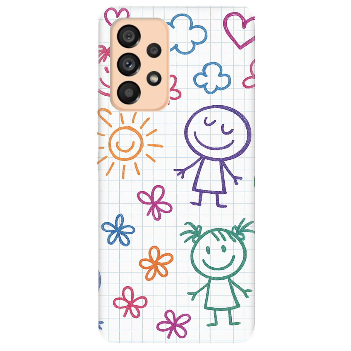 Чохол для Samsung Galaxy A53 Малюнки в зошиті - фото 1 - Чохли для телефонів