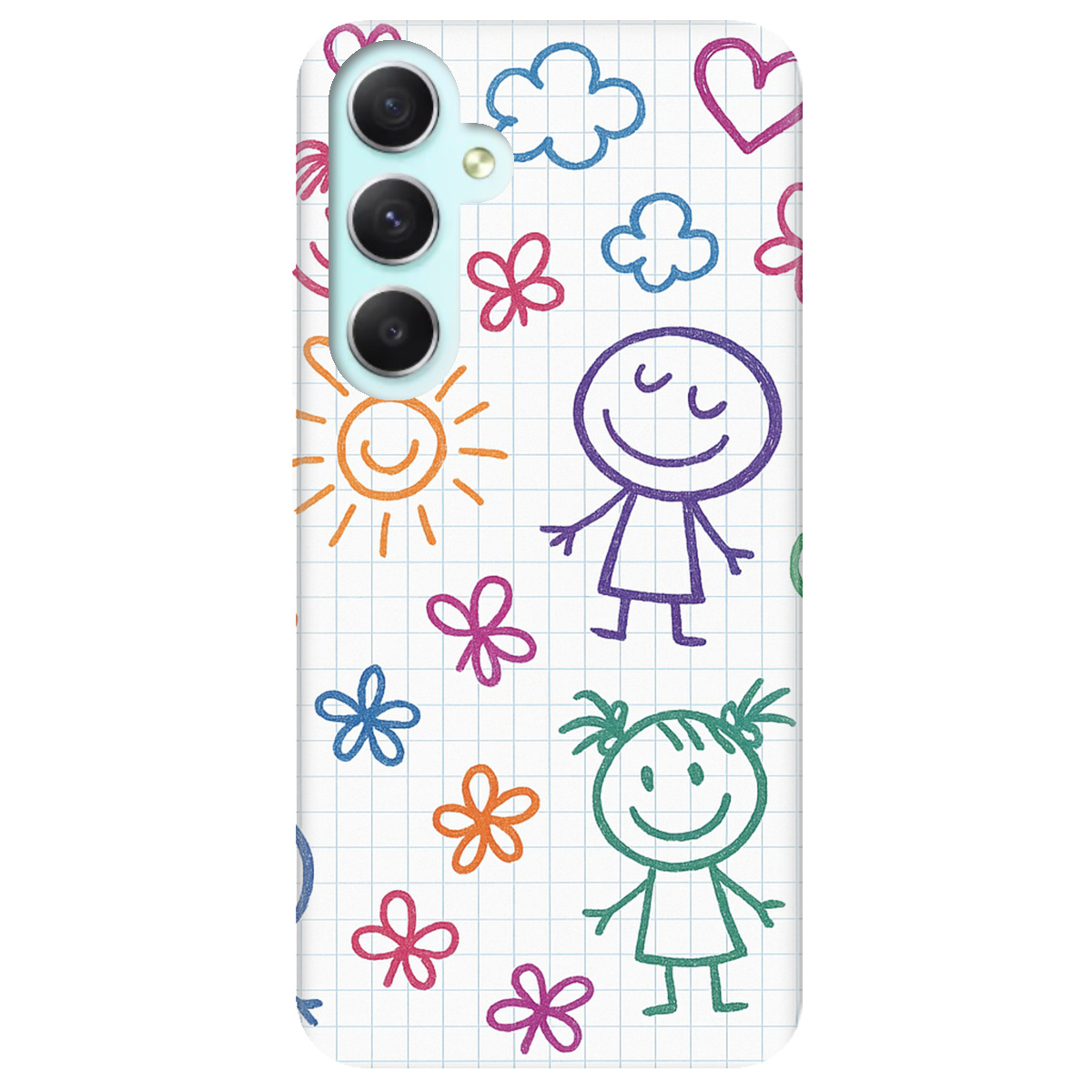 Чехол для Samsung Galaxy A34 Рисунки в тетради - фото 1 - Чехлы для телефонов