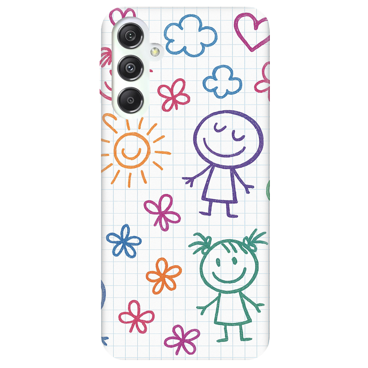 Чехол для Samsung Galaxy M34 5G Рисунки в тетради - фото 1 - Чехлы для телефонов