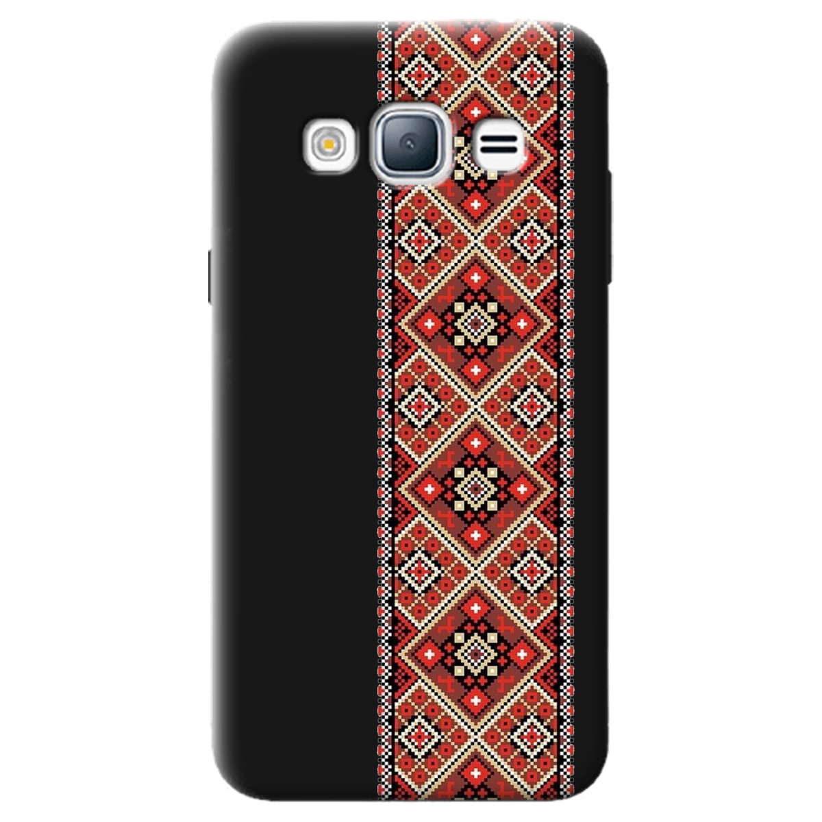 Чехол для Samsung Galaxy J3 2016 черный матовый soft touch Вечная традиция - фото 1 - Чехлы для телефонов