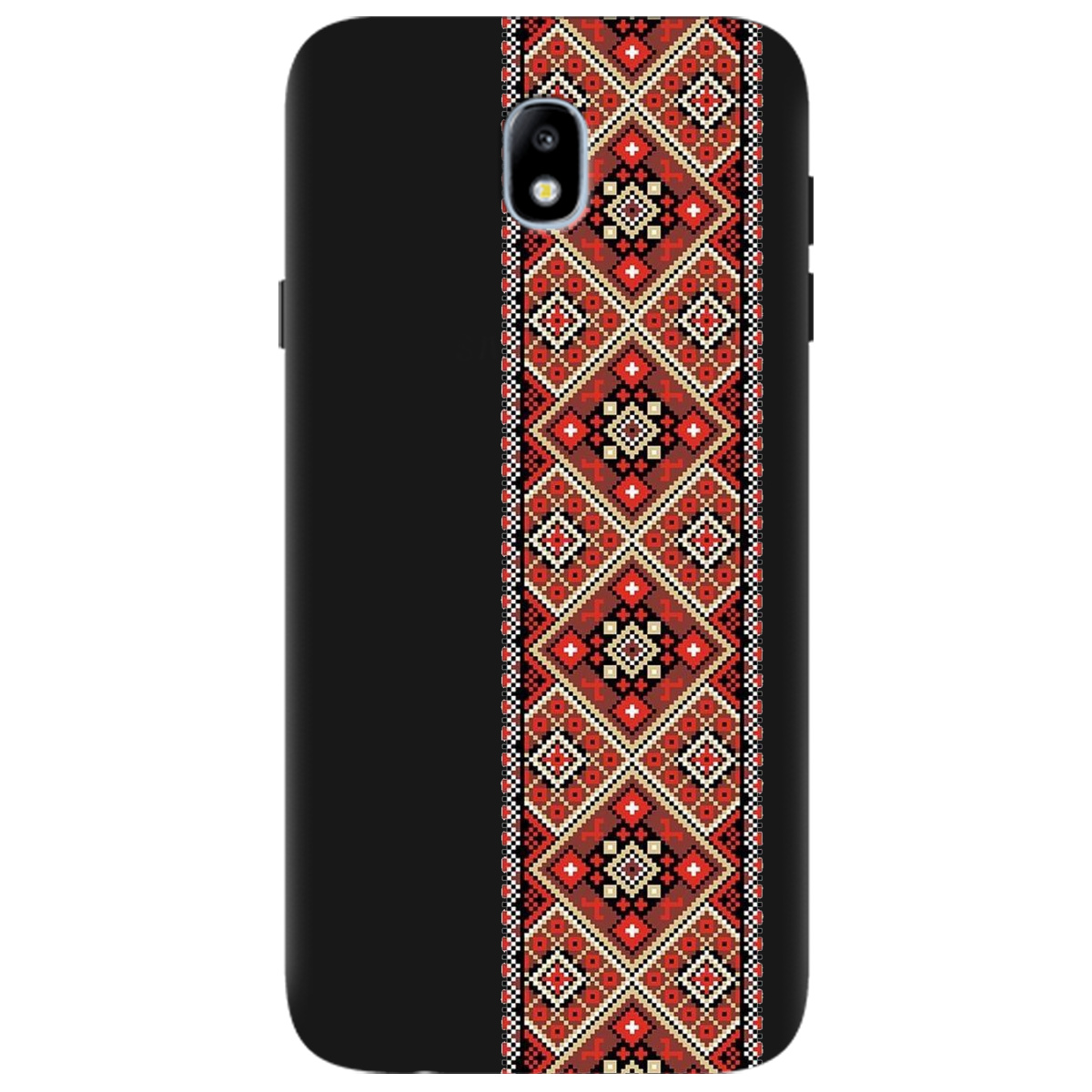 Чехол для Samsung Galaxy J7 2017 черный матовый soft touch Вечная традиция - фото 1 - Чехлы для телефонов