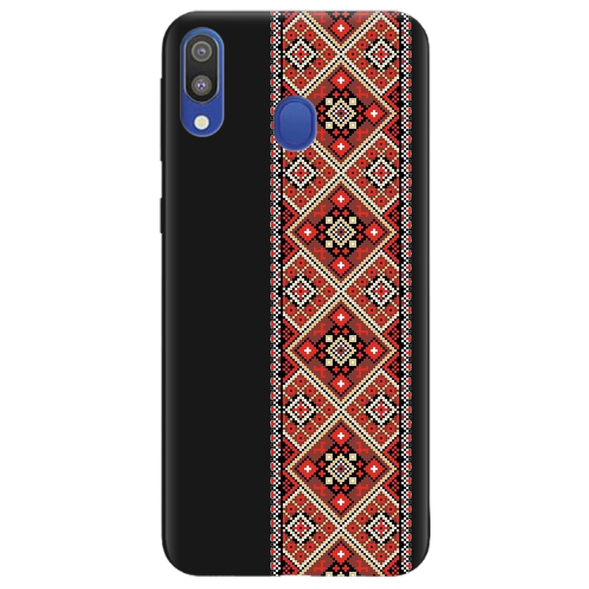 Чохол для Samsung Galaxy M20 чорний матовий soft touch Вічна традиція - фото 1 Чохол для Samsung Galaxy M20 чорний матовий soft touch Вічна традиція - фото 1 - Чохли для телефонів