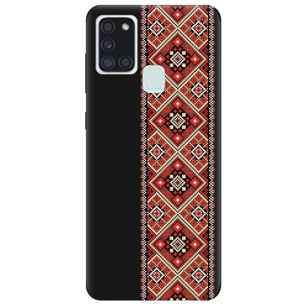 Чехол для Samsung Galaxy A21s черный матовый soft touch Вечная традиция - фото 1 - Чехлы для телефонов