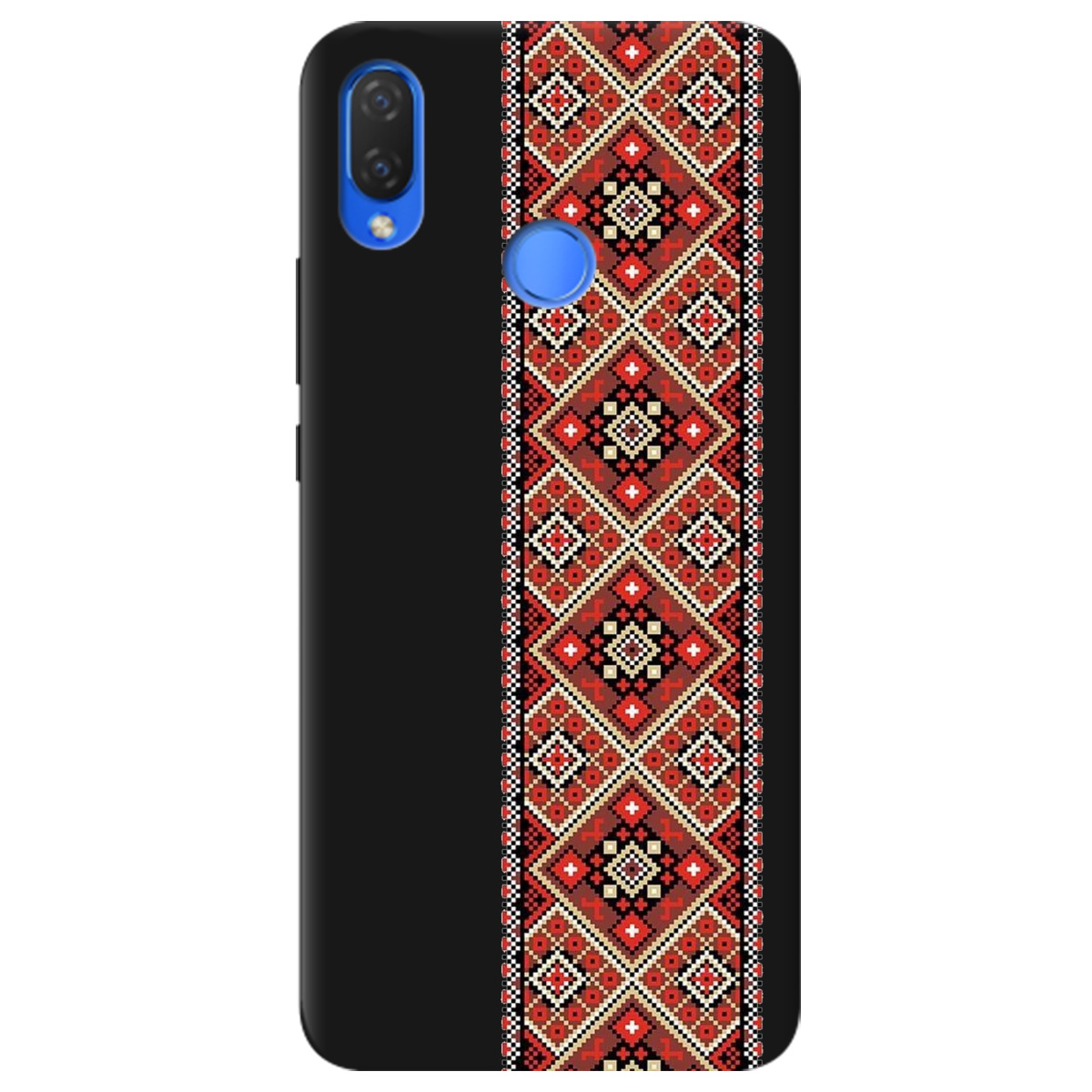 Чехол для Huawei P Smart Plus черный матовый soft touch Вечная традиция - фото 1 - Чехлы для телефонов