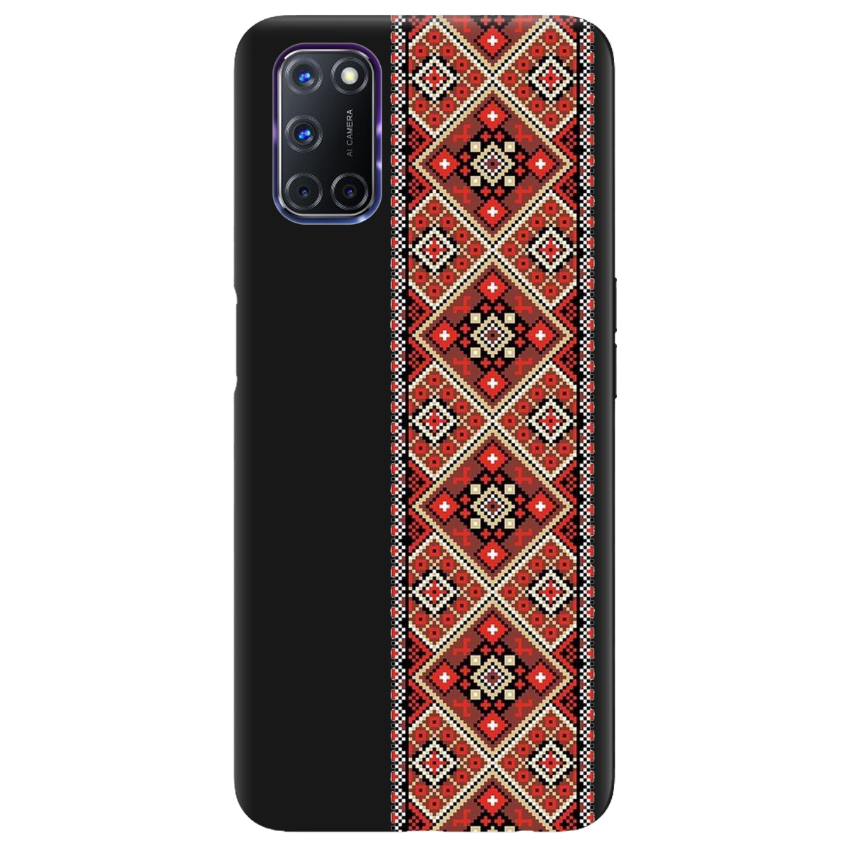 Чохол для Oppo A52/ A72/ A92 чорний матовий soft touch Вічна традиція - фото 1 - Чохли для телефонів