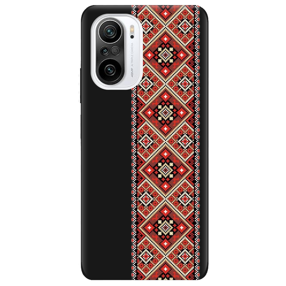 Чехол для Xiaomi Poco F3 черный матовый soft touch Вечная традиция - фото 1 - Чехлы для телефонов