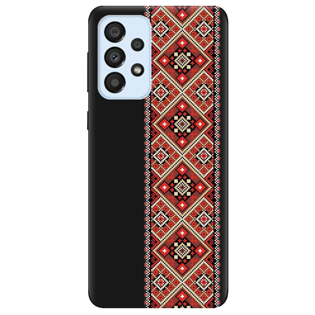Чохол для Samsung Galaxy A33 чорний матовий soft touch Вічна традиція - фото 1 Чохол для Samsung Galaxy A33 чорний матовий soft touch Вічна традиція - фото 1 - Чохли для телефонів