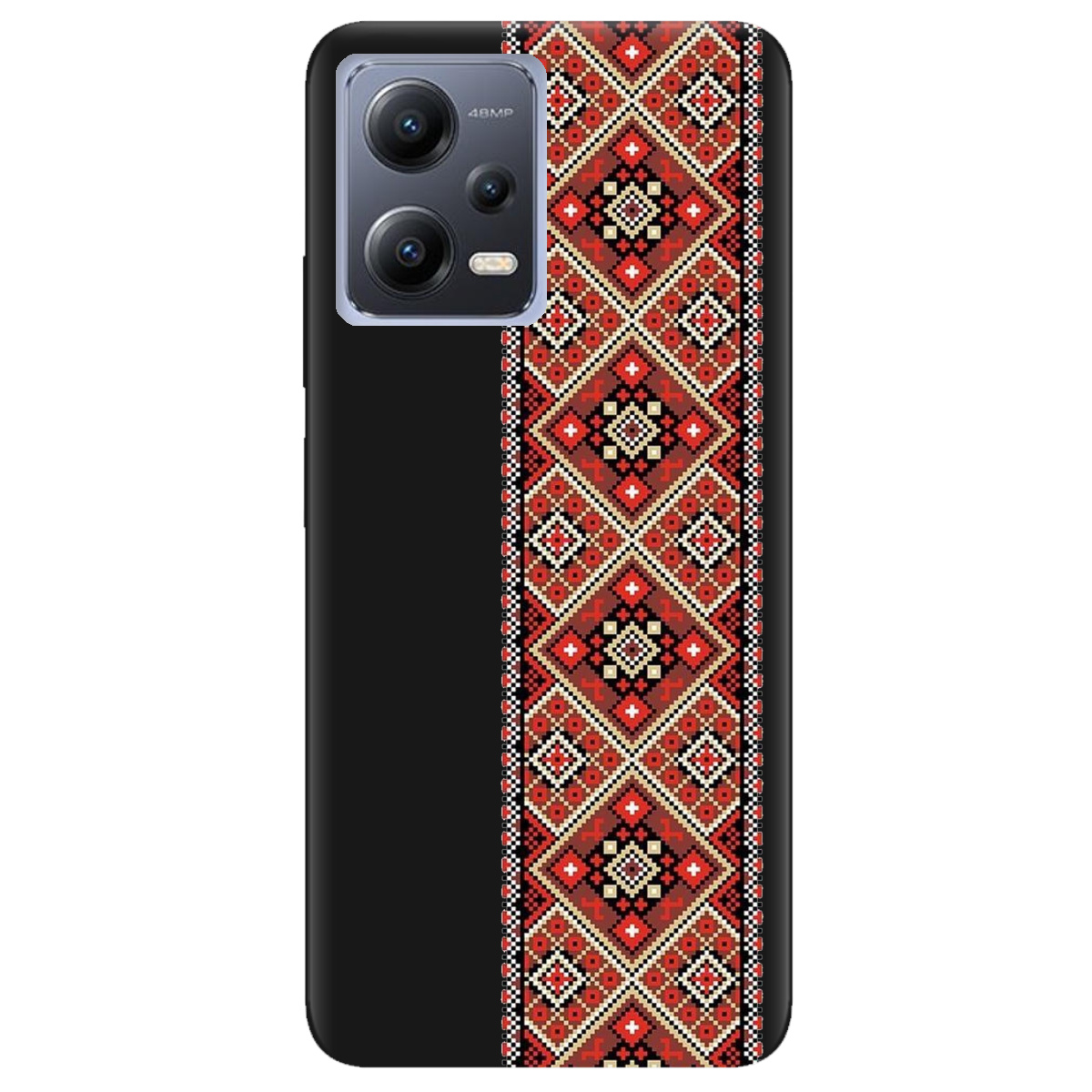 Чохол для Xiaomi Redmi Note 12 5G чорний матовий soft touch Вічна традиція - фото 1 - Чохли для телефонів