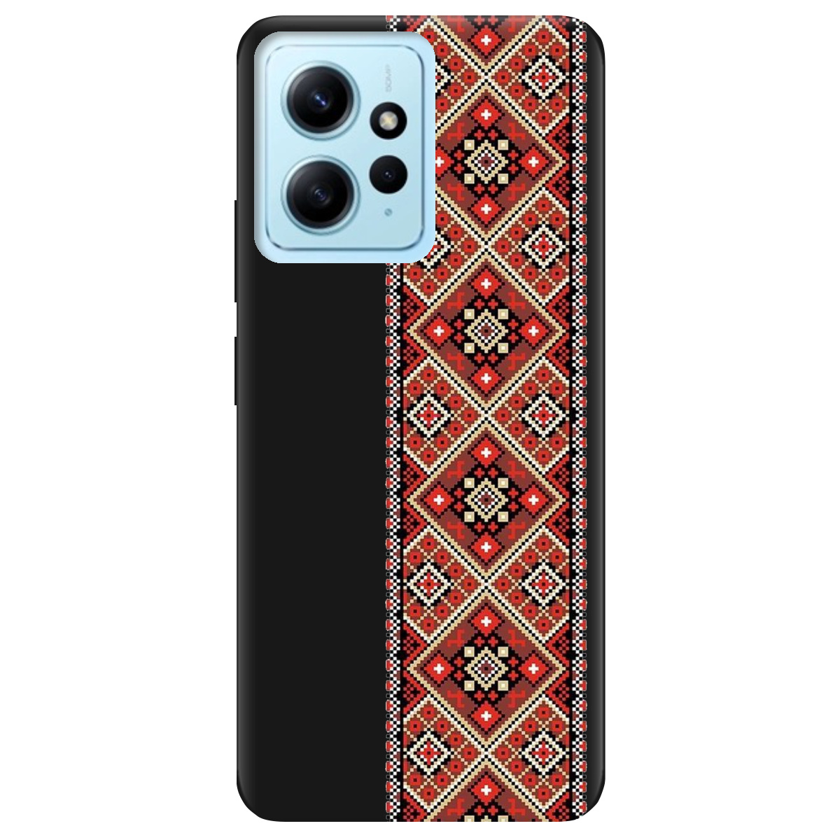 Чехол для Xiaomi Redmi Note 12 4G черный матовый soft touch Вечная традиция - фото 1 - Чехлы для телефонов