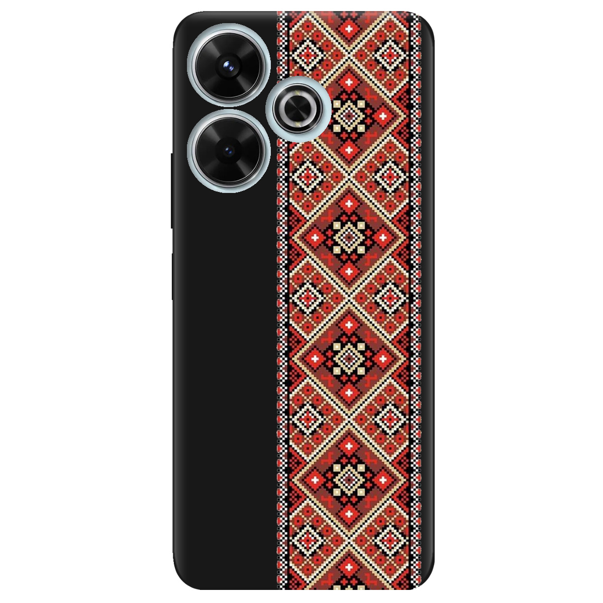 Чехол для Xiaomi Poco M6 4G черный матовый soft touch Вечная традиция - фото 1 - Чехлы для телефонов