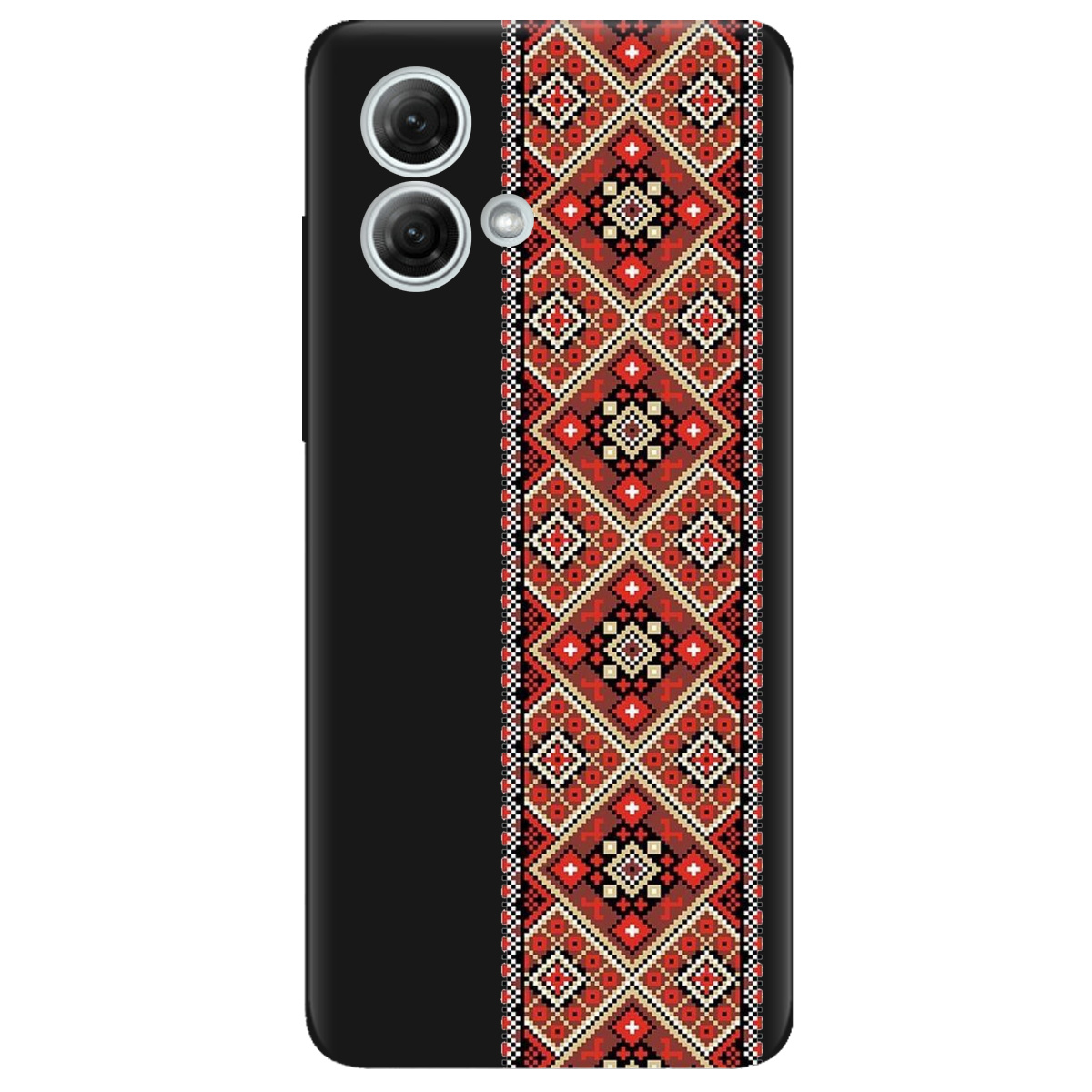 Чохол для Motorola G84 чорний матовий soft touch Вічна традиція - фото 1 - Чохли для телефонів